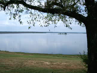 Proctor Lake in central Texas